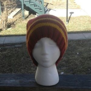 Harry Potter Griffindor inspired hand knitted hat